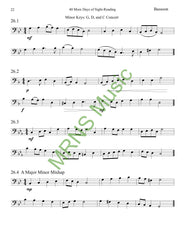 40 More Days of Sight-Reading for Bassoon