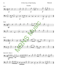 40 More Days of Sight-Reading for Bassoon