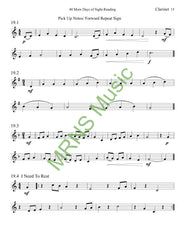 40 More Days of Sight-Reading for Clarinet