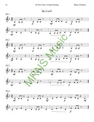 40 More Days of Sight-Reading for Bass Clarinet
