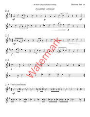 40 More Days of Sight-Reading for Bari Saxophone