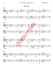 40 More Days of Sight-Reading for Bari Saxophone