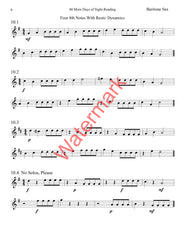 40 More Days of Sight-Reading for Bari Saxophone