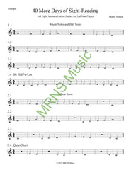 40 More Days of Sight-Reading for Trumpet