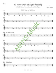 40 More Days of Sight-Reading for Horn