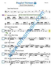 Playlists For Band Bassoon Book (Student Book Only)