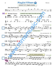 Playlists For Band Bassoon Book (Student Book Only)