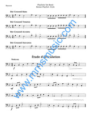 Playlists For Band Bassoon Book (Student Book Only)