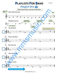 Playlists For Band Clarinet Book (Student Book Only)