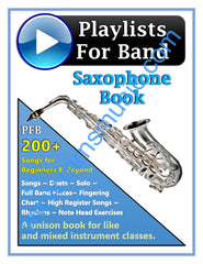 Playlists For Band Alto Saxophone Book (Student Book Only)