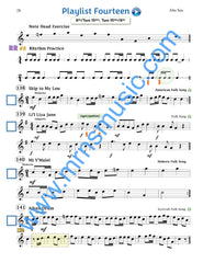 Playlists For Band Alto Saxophone Book (Student Book Only)