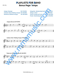 Playlists For Band Alto Saxophone Book (Student Book Only)