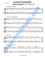 Playlists For Band Alto Saxophone Book (Student Book Only)
