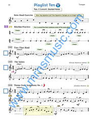Playlists For Band Trumpet Book (Student Book Only)