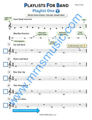 Playlists For Band French Horn Book (Student Book Only)