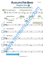 Playlists For Band Trombone Book (Student Book Only.)