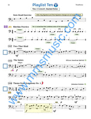 Playlists For Band Trombone Book (Student Book Only.)