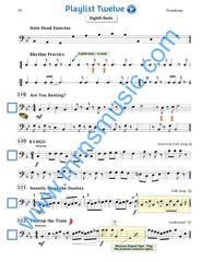 Playlists For Band Trombone Book (Student Book Only.)