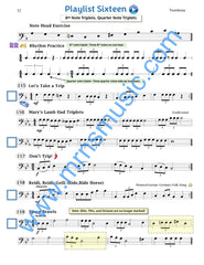 Playlists For Band Trombone Book (Student Book Only.)