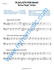 Playlists For Band Trombone Book (Student Book Only.)