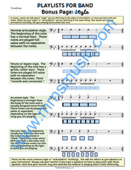 Playlists For Band Trombone Book (Student Book Only.)