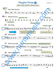 Playlists For Band Trombone Book (Student Book Only.)