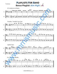 Playlists For Band Trombone Book (Student Book Only.)