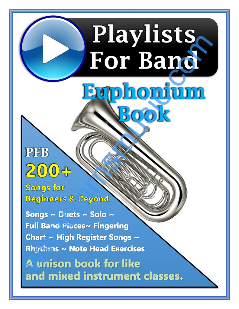 Playlists For Band Euphonium Book (Student Book Only)