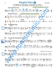 Playlists For Band Euphonium Book (Student Book Only)