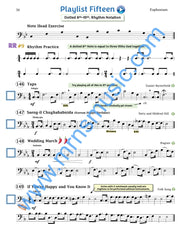 Playlists For Band Euphonium Book (Student Book Only)