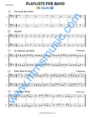 Playlists For Band Euphonium Book (Student Book Only)
