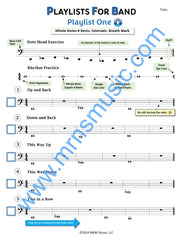 Playlists For Band Tuba  (Student book only.)