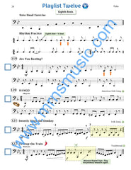 Playlists For Band Tuba  (Student book only.)