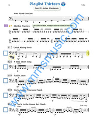 Playlists For Band Tuba  (Student book only.)