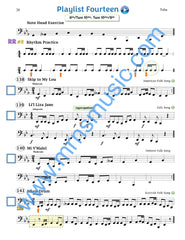 Playlists For Band Tuba  (Student book only.)