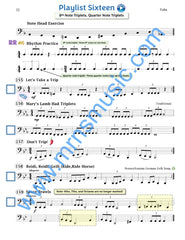 Playlists For Band Tuba  (Student book only.)