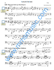 Playlists For Band Tuba  (Student book only.)