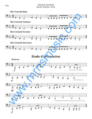 Playlists For Band Tuba  (Student book only.)