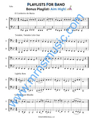 Playlists For Band Tuba  (Student book only.)