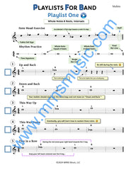 Playlists For Band Mallet Book (Student Book Only)