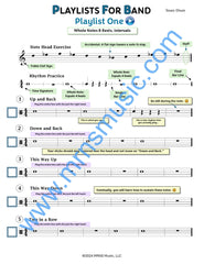 Playlists For Band Snare Drum Book (Student Book Only)