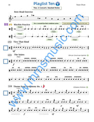 Playlists For Band Snare Drum Book (Student Book Only)