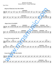 Playlists For Band Snare Drum Book (Student Book Only)