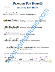 Playlists For Band Snare Drum Book (Student Book Only)