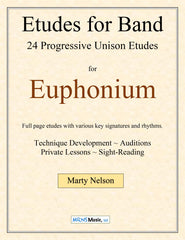 Etudes for Band - Euphonium Book  24 Progressive Etudes