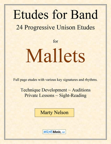 Etudes for Band - Mallet Book  24 Progressive Etudes