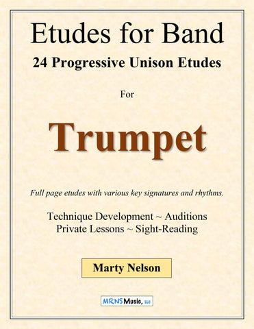 Etudes for Band - Trumpet Book  24 Progressive Etudes