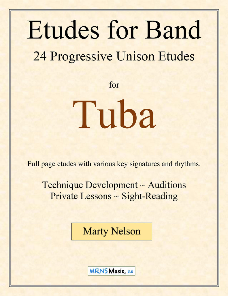 Etudes for Band - Tuba Book  24 Progressive Etudes