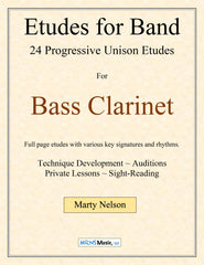 Etudes for Band - Bass Clarinet Book  24 Progressive Etudes
