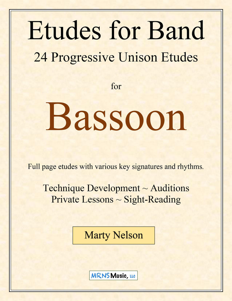Etudes for Band - Bassoon Book  24 Progressive Etudes